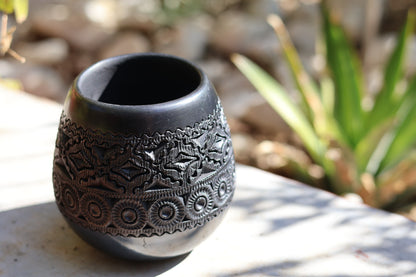 Vaso panzón de barro negro